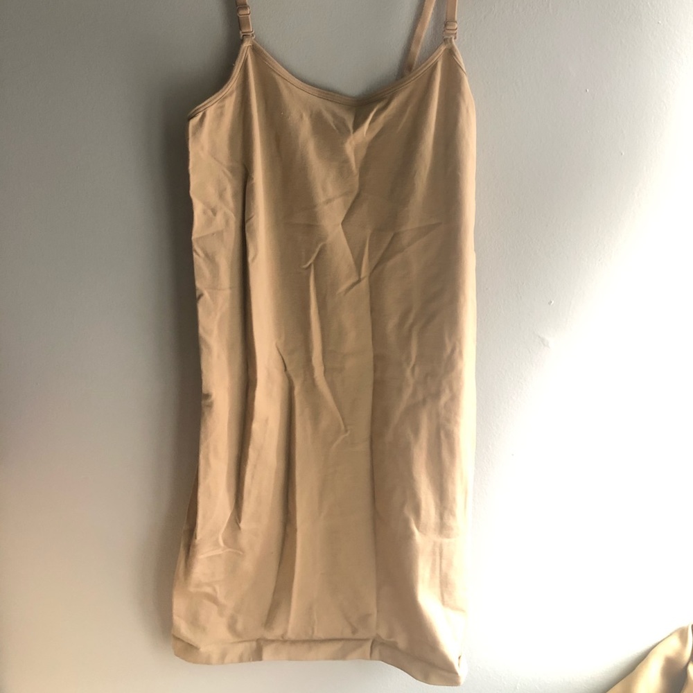 Nude shapewear slip dress